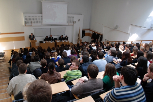 VU Teisės fakulteto studentai. VU archyvo nuotr.