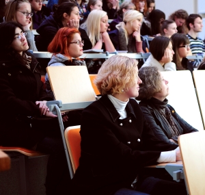 Leidybos studentų konferencijoje dalyvavo garsių leidyklų atstovai. M. Janilionytės nuotr.