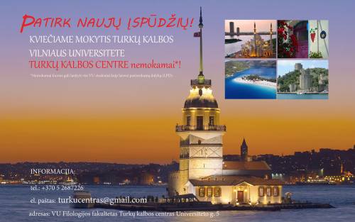 Turkų kalbos kursai visiems.