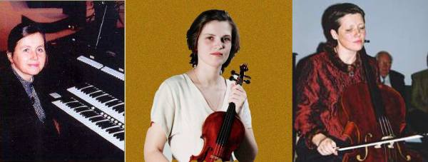 Vargoninės ir kamerinės muzikos mylėtojus kviečia į vargonininkės Jūratės Landsbergytės, smuikininkės Saulės Kondrotaitės ir violončelininkės Ramutės Kalnėnaitės koncertą. Organizatorių nuotr.