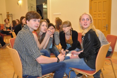 VU Studentų mokslinės draugijos bendradarbiauja su mokyklomis ir gimnazijomis. Miglės Šlepikaitės nuotr.