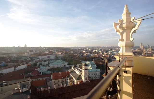 Vaizdas iš VU Šv. Jonų bažnyčios varpinės. IRVS archyvo nuotr.